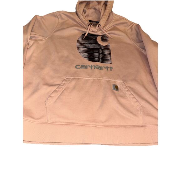 Carhartt Rain Defender Pink Women's Midweight Hoodie Sweatshirt XXL‎ Relaxed Fit - Picture 4 of 8